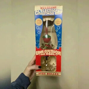Vintage bubbling  electric Christmas lamp